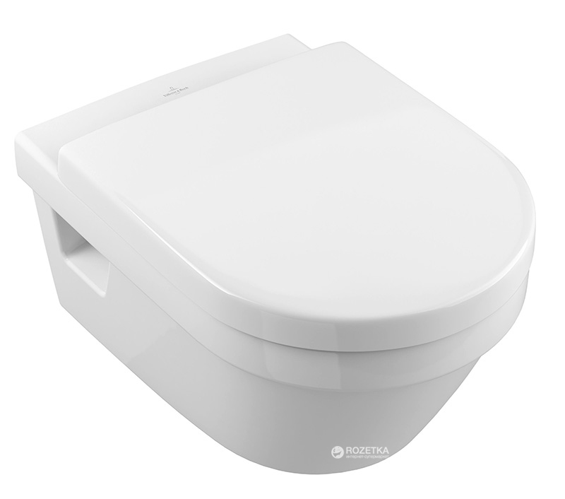 

Унитаз подвесной VILLEROY & BOCH Omnia Architectura 5684HRR1 Direct Flush с покрытием Ceramic Plus и сиденьем Soft Close 98M9C101