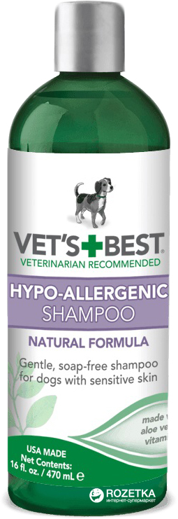 

Шампунь VET`S BEST Hypo-Allergenic Shampoo гипоаллергенный для собак 470 мл