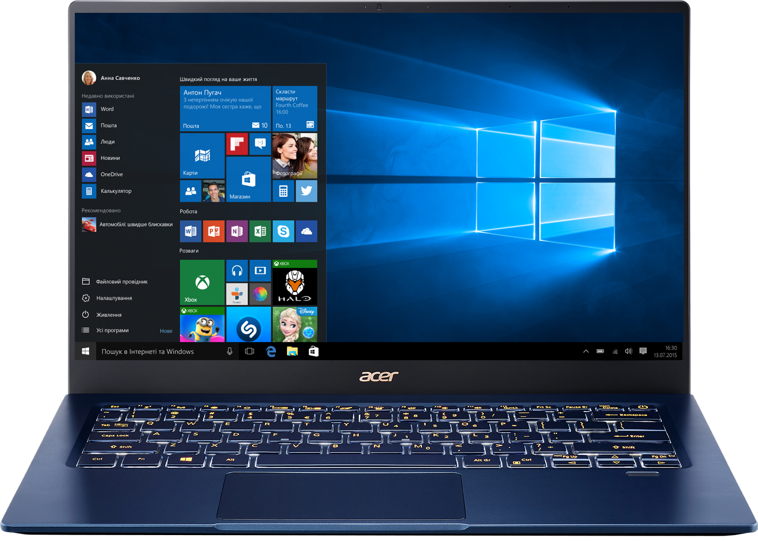 

Ноутбук Acer Swift 5 SF514-54T-71ZX (NX.HHYEU.00E) Charcoal Blue
