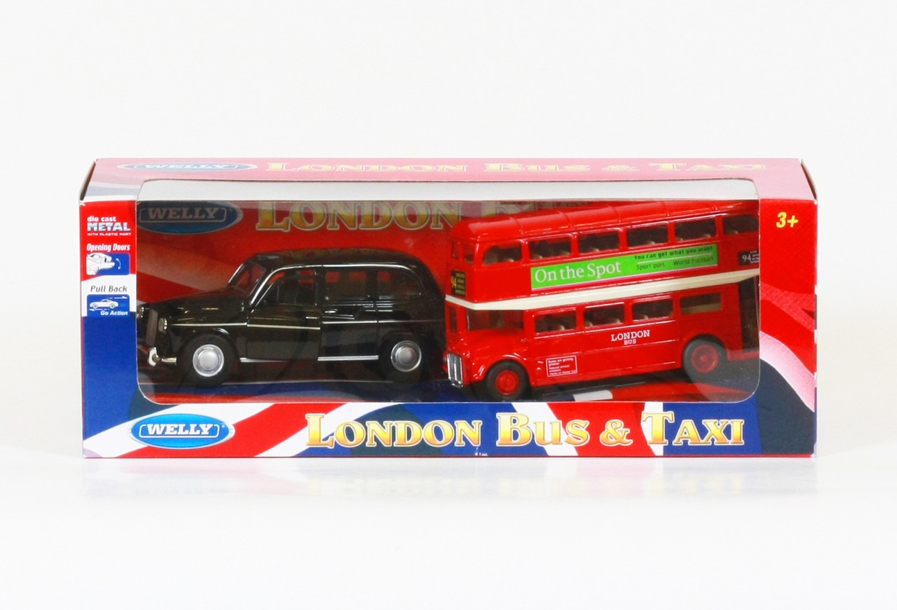 

Набор Автобус 1:60 LONDON BUS + машинка 1:34-39 TAXI 43616-2TB WELLY