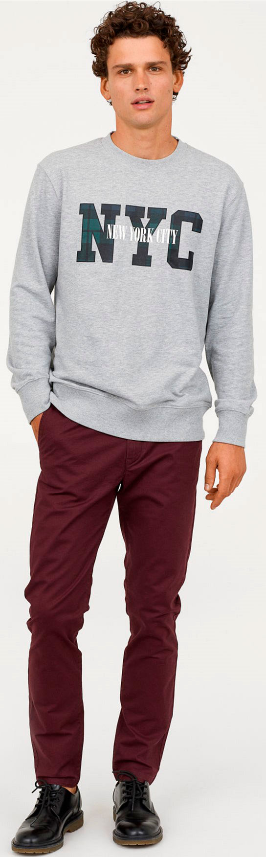 

Брюки H&M 74919126 42 Бордовые