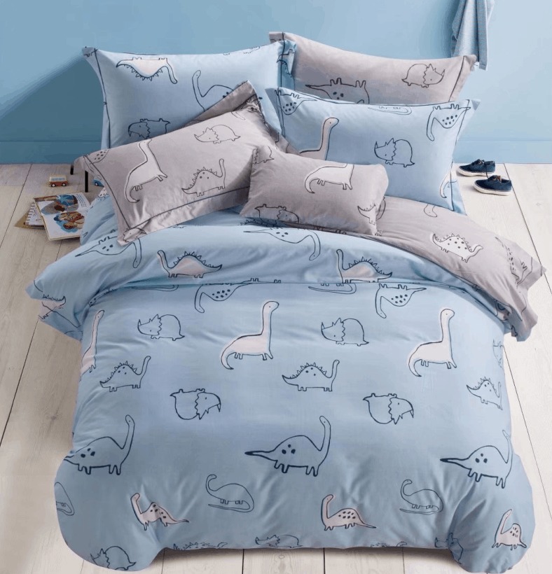 

Комплект постельного белья Юрский период Детский Vpostelke 147x112 см Голубой/Серый 000025385