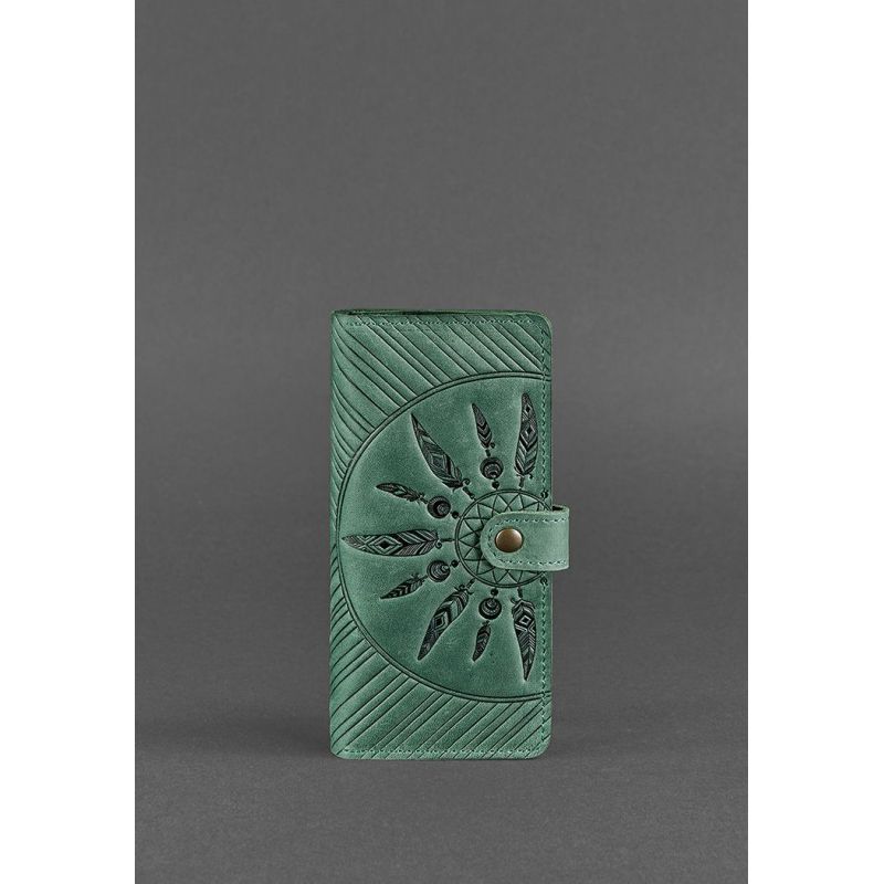 

Кожаное женское портмоне BlankNote 19x9 см Зеленый 000020995