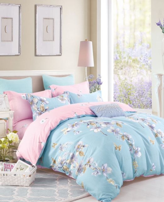 

Комплект постельного белья Жизнь цветов 2-Спальный Vpostelke 175x215 см Голубой/Розовый 000025651