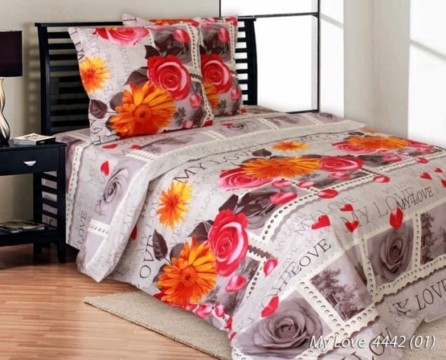 

Постельное белье Моя любовь CottonTwill 145х215 см Разноцветный 000018339