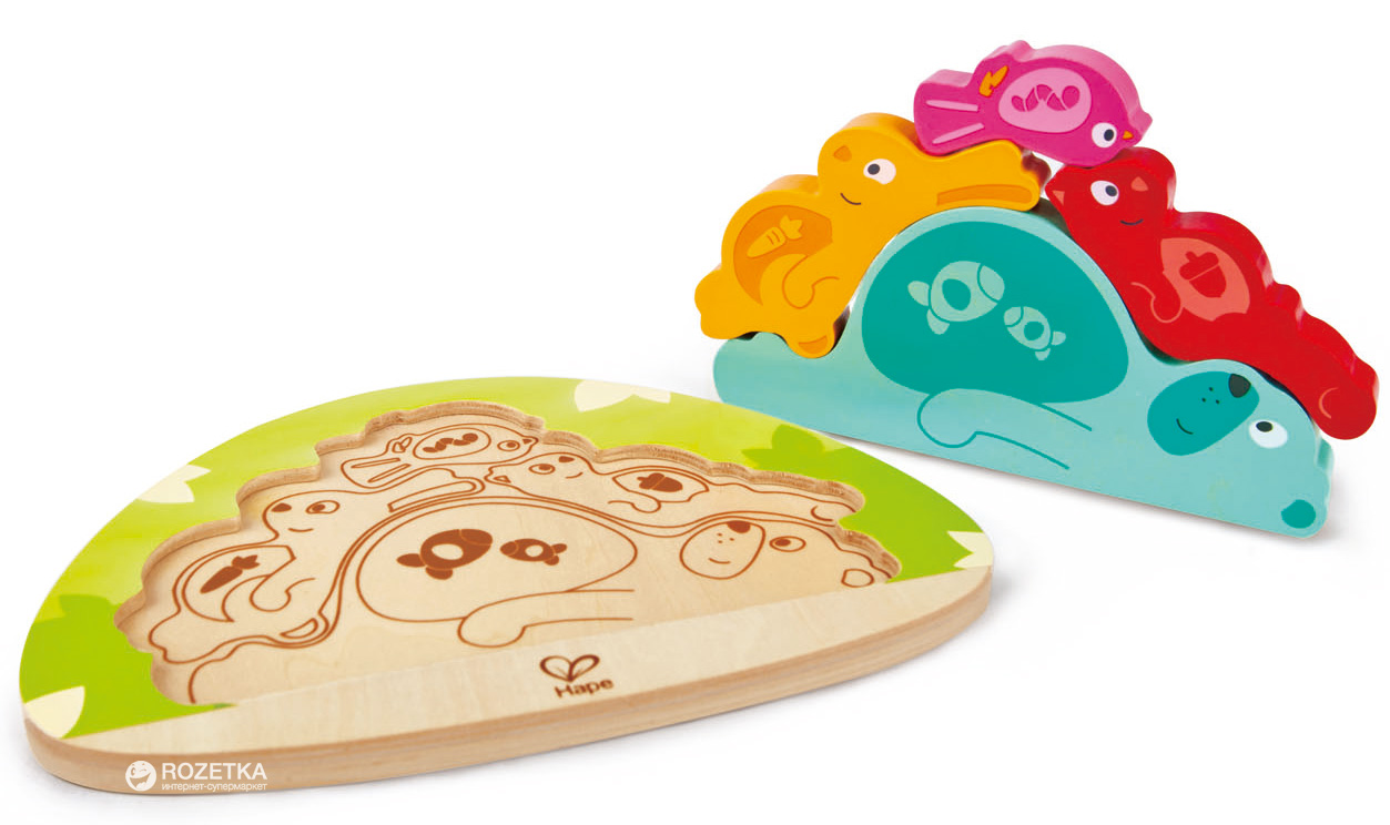 

Пазл Hape Сонные зверята (E1612)