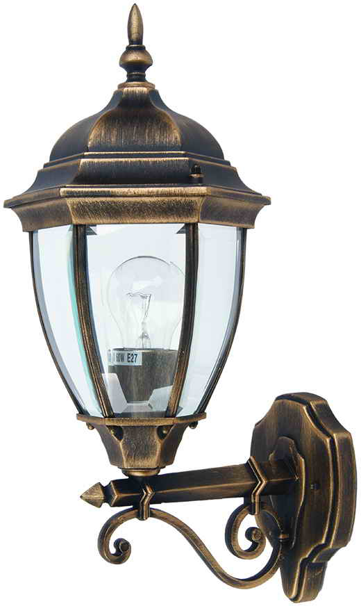 

Настенный уличный светильник Lusterlicht 1276S Dallas II старое золото