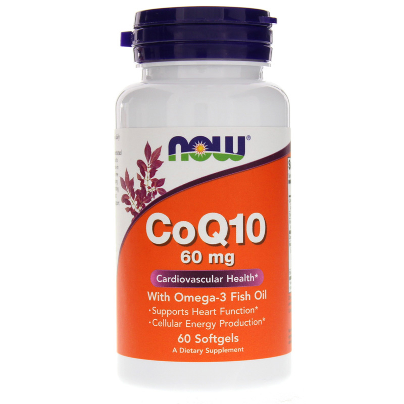 

NOW Foods CoQ10 60 мг with Omega-3