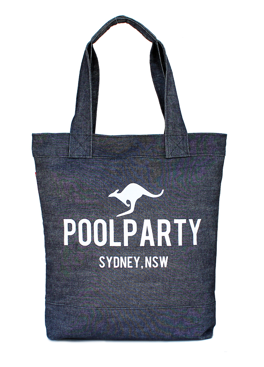 

Сумка-шоппер хлопковая женская PoolParty синяя