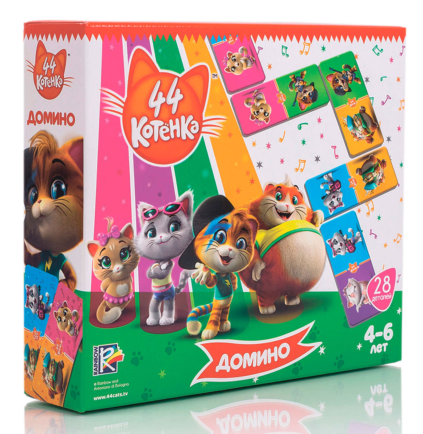 

Настольная игра Домино, 44 Кота (рус), Vladi Toys (12-80918)