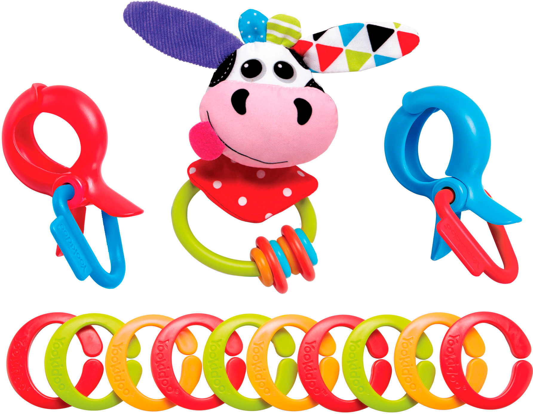 

Игрушка-подвеска на цепочке Коровка, Yookidoo (12-67117)