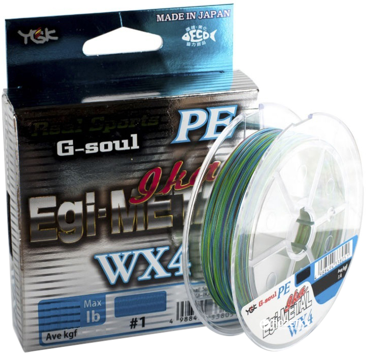 

Шнур YGK G-Soul EGI Metal 120 м 0.165 мм 1.0 кг/18 lb Разноцветный (55450004)