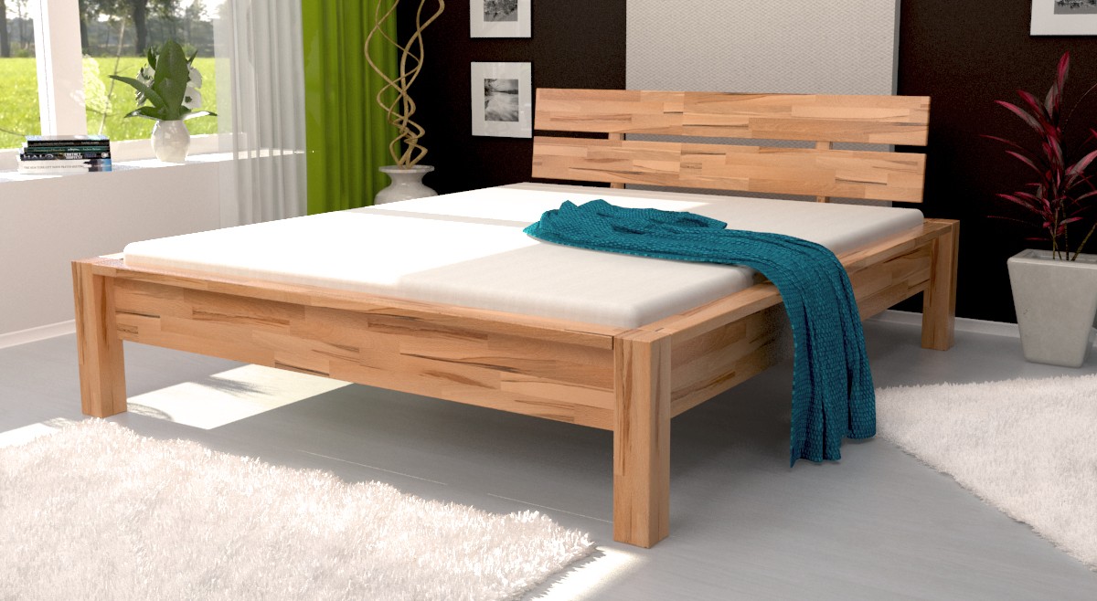 

Двуспальная Кровать Mobler b109 160х200 Бук