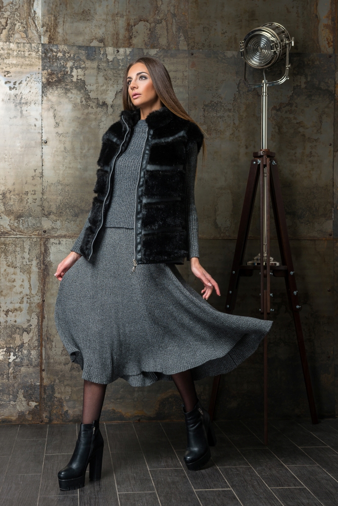 

Жилет Grand Furs из эко меха Черный 501-black, Жилет Grand Furs из эко меха Черный 501-black-54