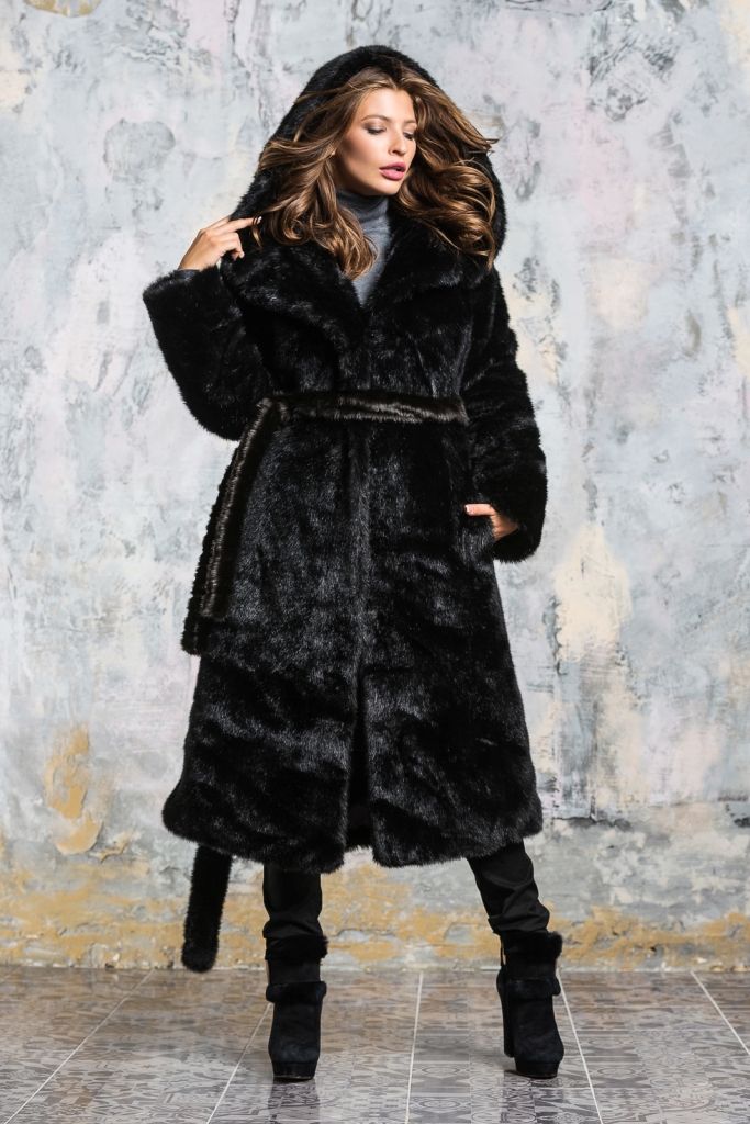 

Шуба Grand Furs из эко меха 041 Черный 041-black, Шуба Grand Furs из эко меха 041 Черный 041-black-52