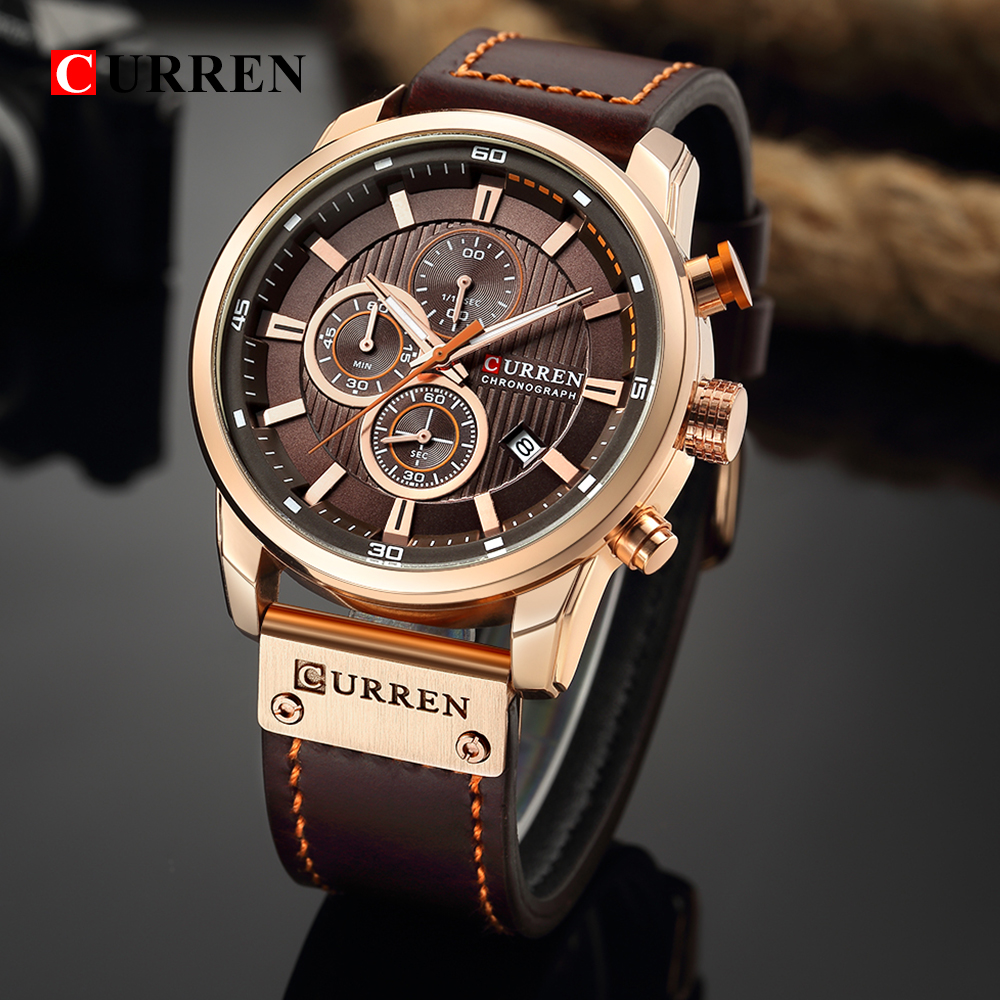 

ЧАСЫ CURREN 8291 rose gold brown