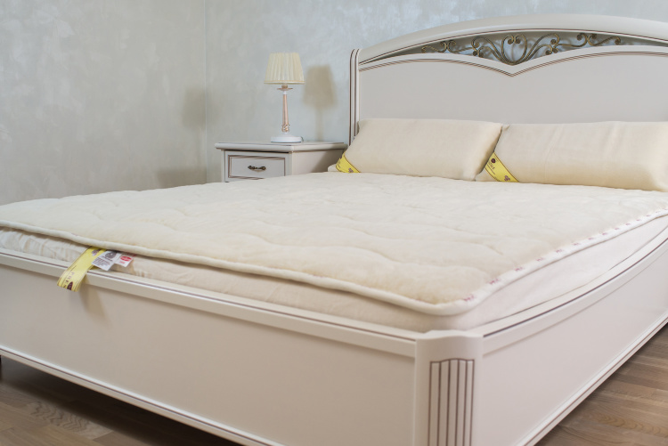 

Наматрасник шерстяной Wollwelt IMPERIAL 80х190 см Белый