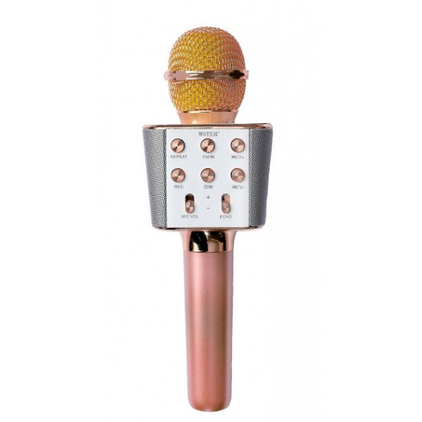 

Беспроводной караоке микрофон Wster WS-1688 Bluetooth Rose (1688)