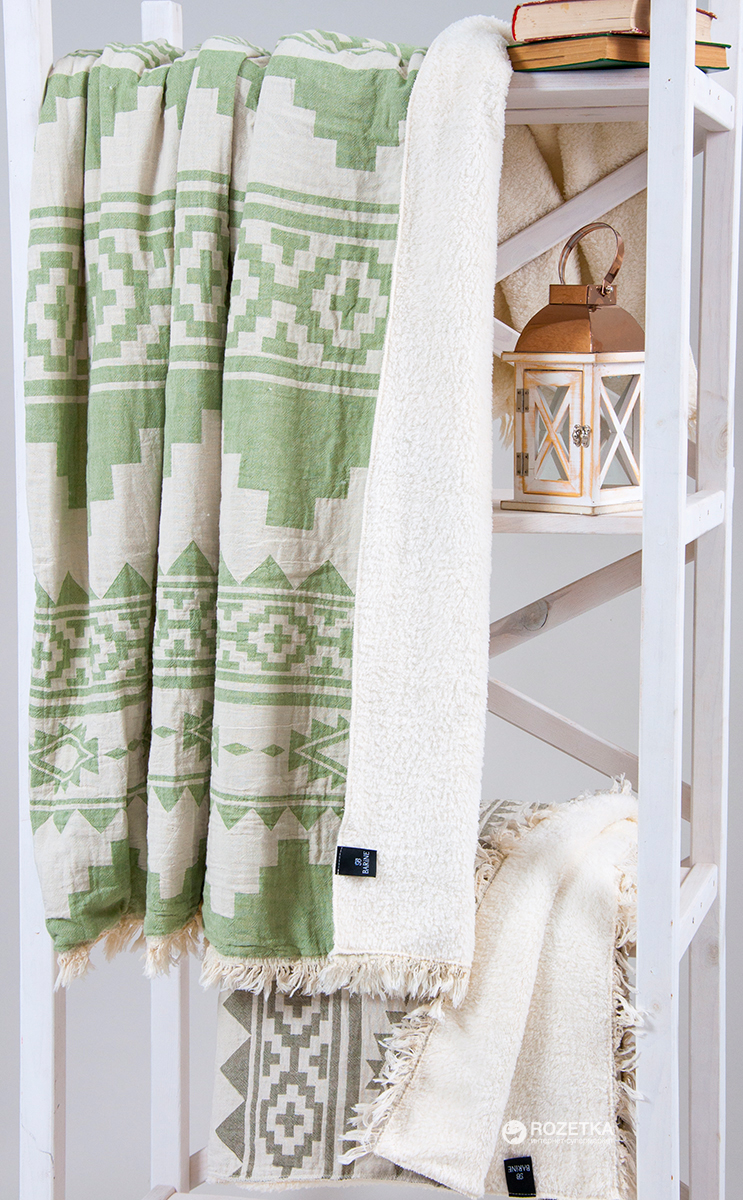 

Плед Barine Микроплюш Rug Throw 125х170 Green Eyes (svk-4466)