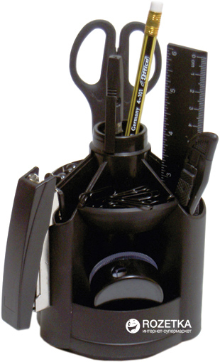 

Настольный набор 4Office 12 предметов Черный (4820071012575)