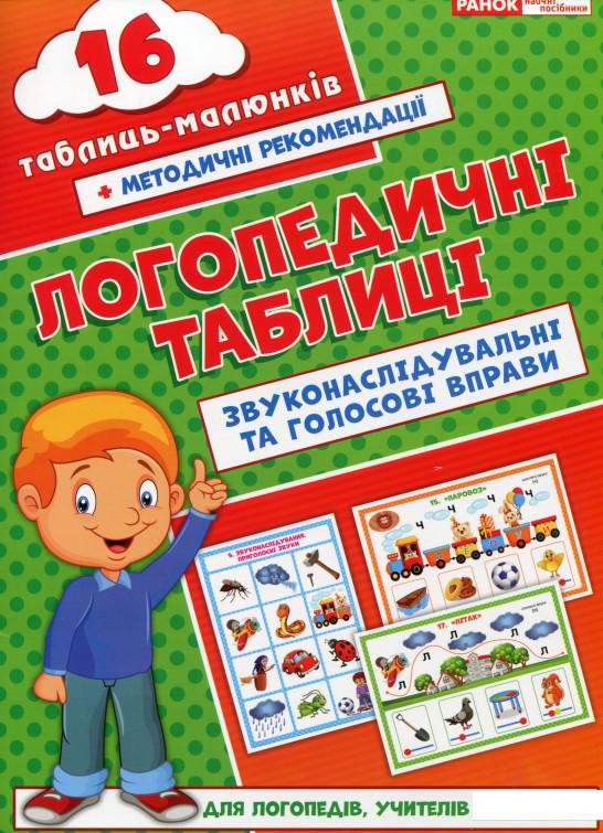 

Логопедичні таблиці. Звуконаслідувальні та голосові вправи (988357)