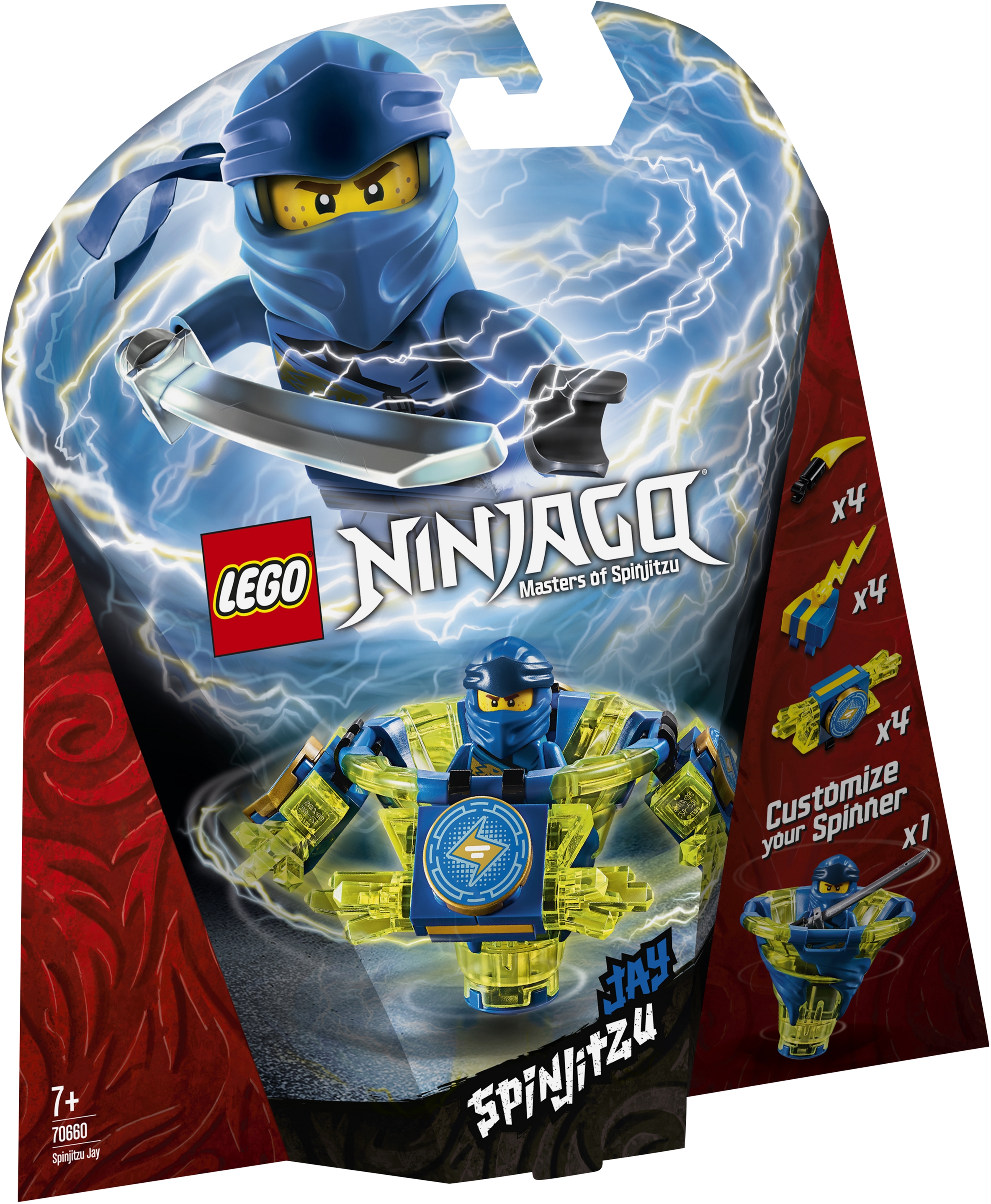 きーこページ　　6点 Конструктор LEGO NINJAGO Джей: мастер Кружитцу 97 деталей (70660