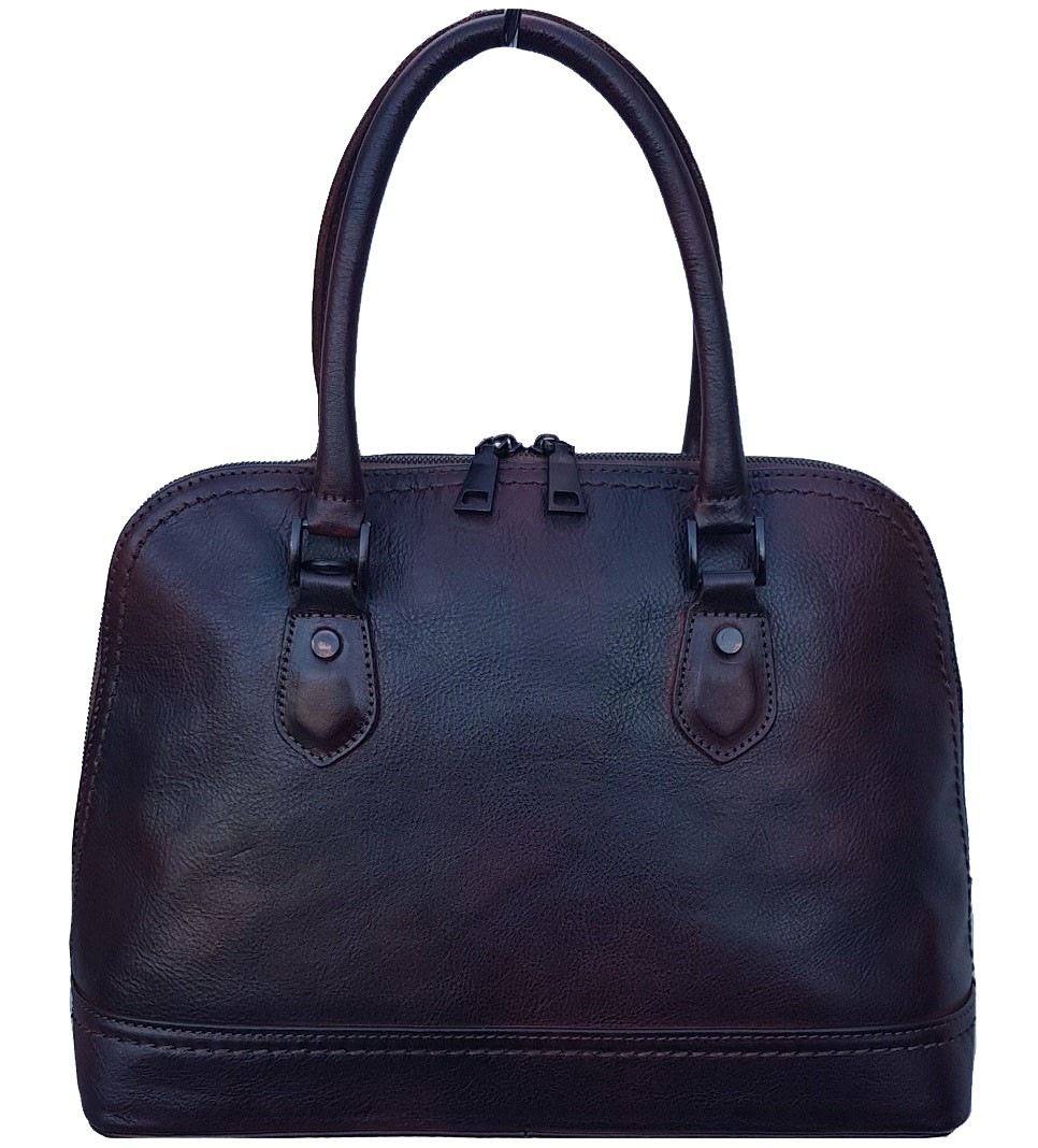 

Женская кожаная сумка Bottega Carele BC160 dark-brown