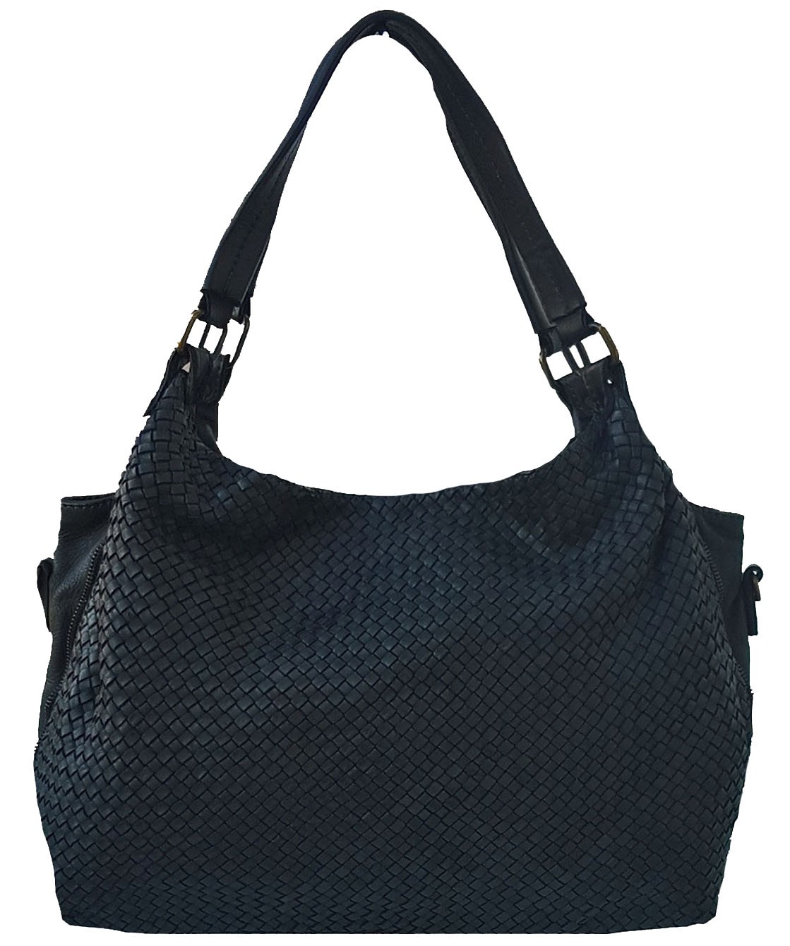 

Женская кожаная сумка Vintage Bottega Carele BC242 black