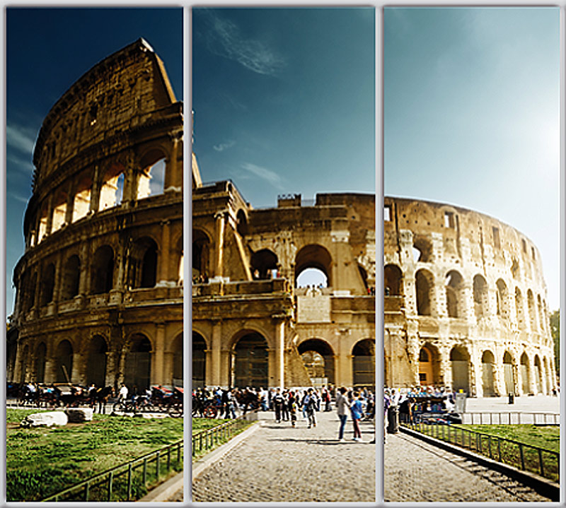 

Шкаф купе Luxe Studio Стандарт-1 Фотопечать Архитектура-157 2100x2400x450 трехдверный