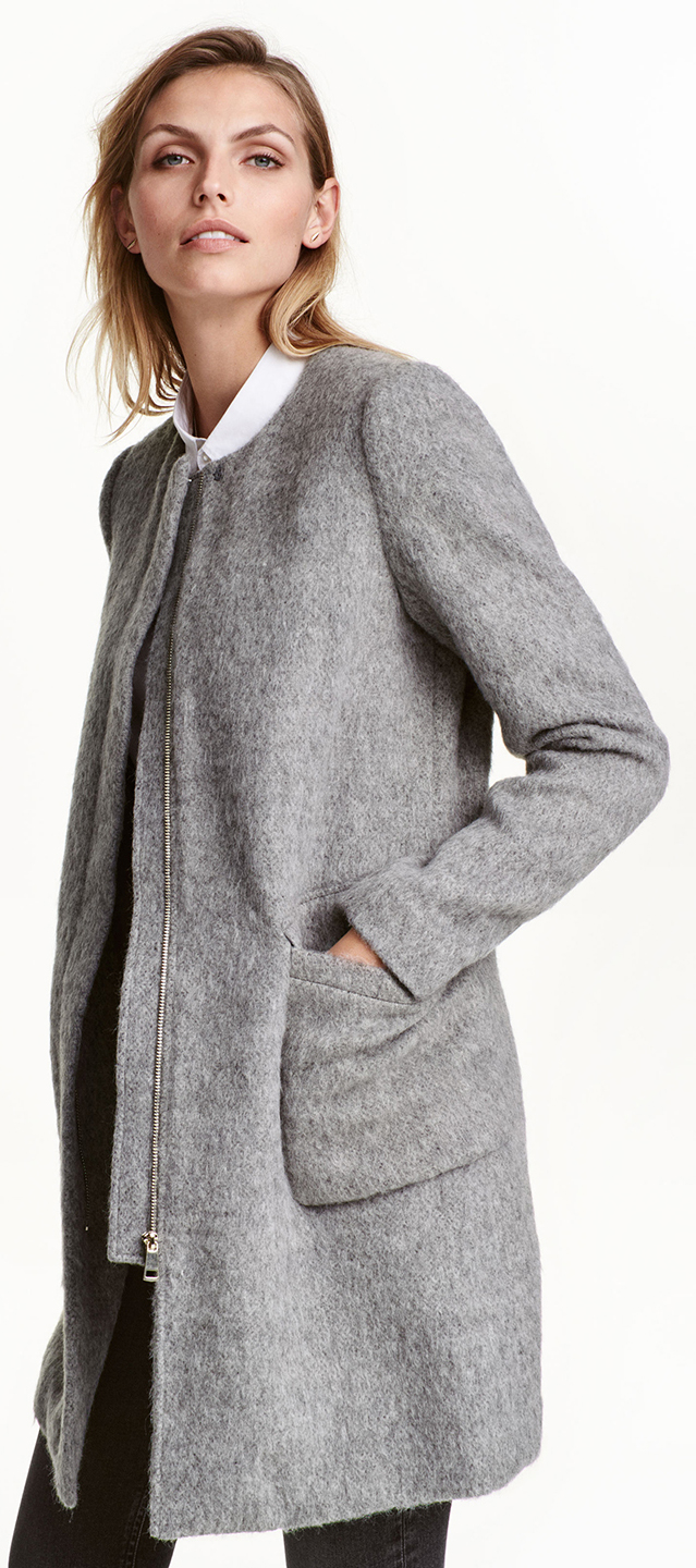 

Пальто H&M 0395665_01 42 Серое