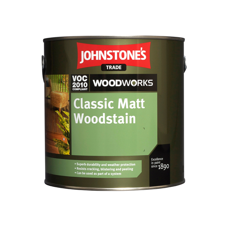 

Лессирующий матовый антисептик Classic Matt Woodstain "JOHNSTONE'S" 2.5 л