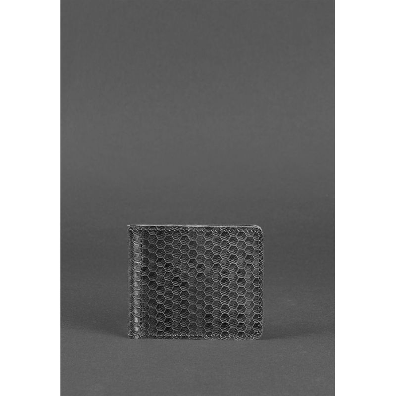 

Мужское кожаное портмоне BlankNote 11x9,5 см Черный 000021029