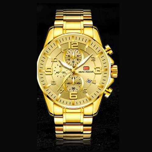 

Мужские наручные часы (MF0278G.03 All Gold) Mini Focus 45 мм Золотой 000028786