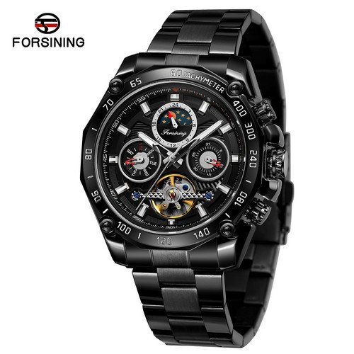 

Мужские наручные часы (6913 All Black) Forsining 43 мм Черный 000028446