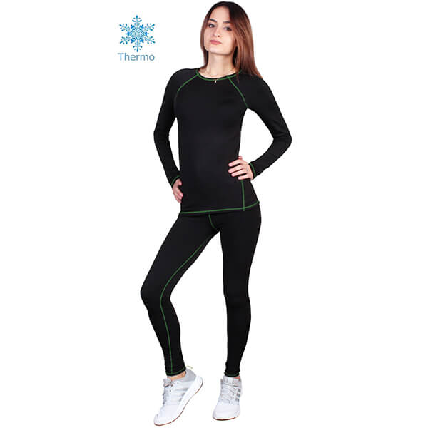 

Термобелье женское FirePower Polarflis-Stretch (XL) Черное с зеленым