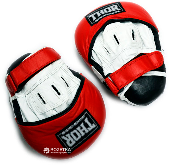 

Лапы боксерские Thor 820 PU Black-Red-White