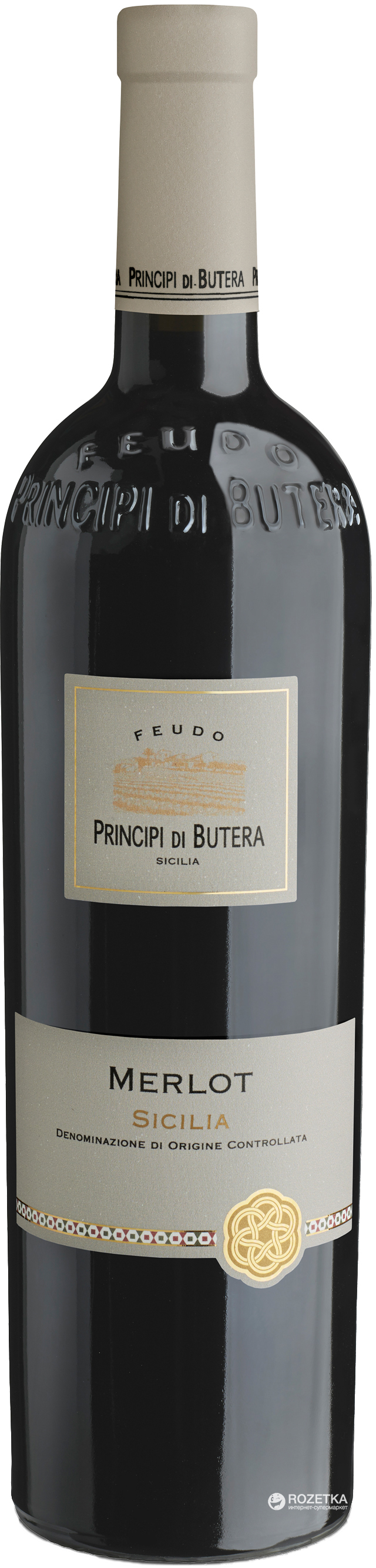 Акция на Вино Feudo Principi di Butera Merlot красное сухое 0.75 л 14% (8002235017589) от Rozetka UA