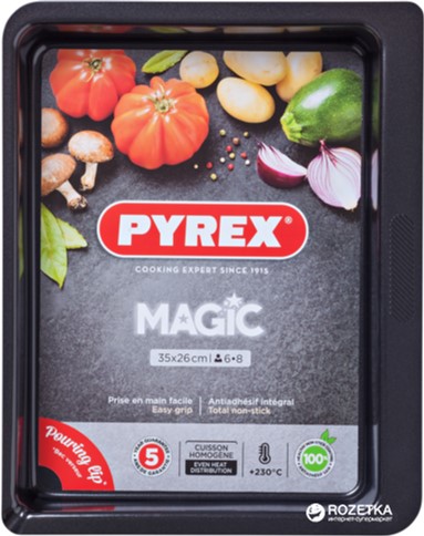 

Форма прямоугольная для выпечки Pyrex Magic 35 х 26 см Прямоугольная Черная