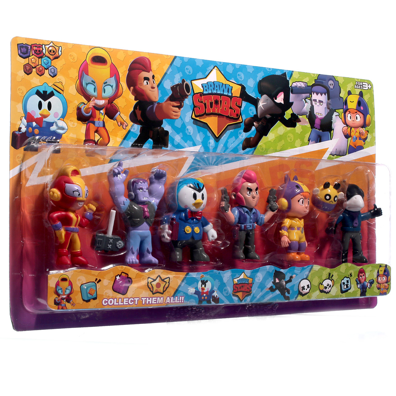 

Фигурки героев BRAWL STARS Huada Toys 6 шт с молотком на планшетке (А20173)