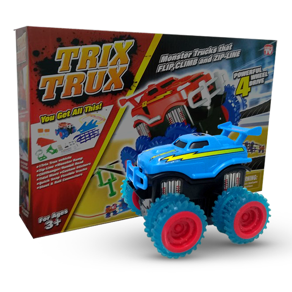

Игровой набор Trix Trux LP100 - Канатный детский монстр-трак с голубым кузовом
