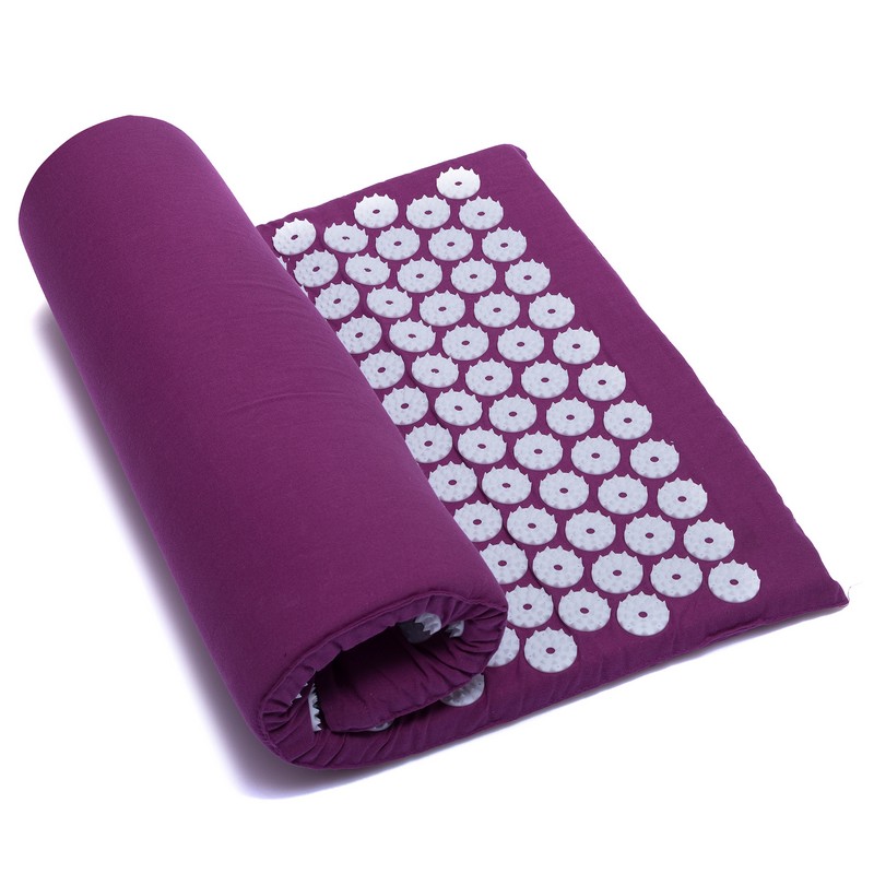 

Коврик ортопедический массажный (Acupressure mat) Ипликатор Кузнецова FI-1709 (р-р 63x40см) малиновый