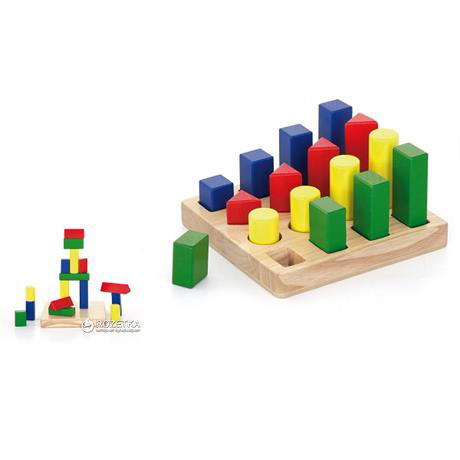 

Деревянный сортер Viga Toys Фигуры и размеры (51367)