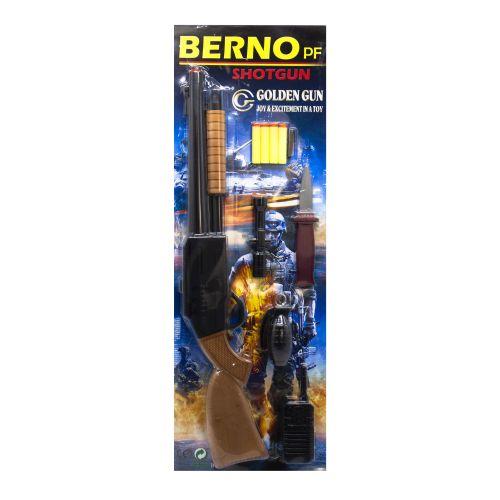 

Игрушечный дробовик "Berno" с мягкими патронами и аксессуарами 920