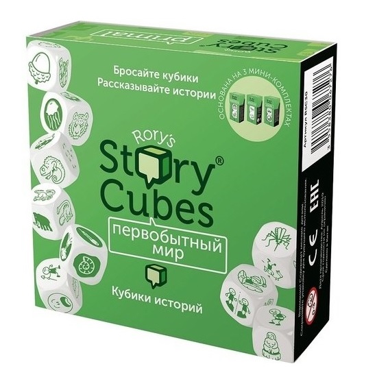 

Настольная Игра Asmodee Кубики Историй Rory's Story Cubes "Первобытный мир" (3558380067276)