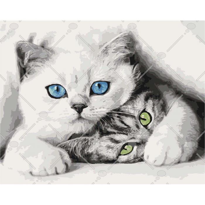 

Картина по номерам Котята Идейка (КНО4098) (101620)
