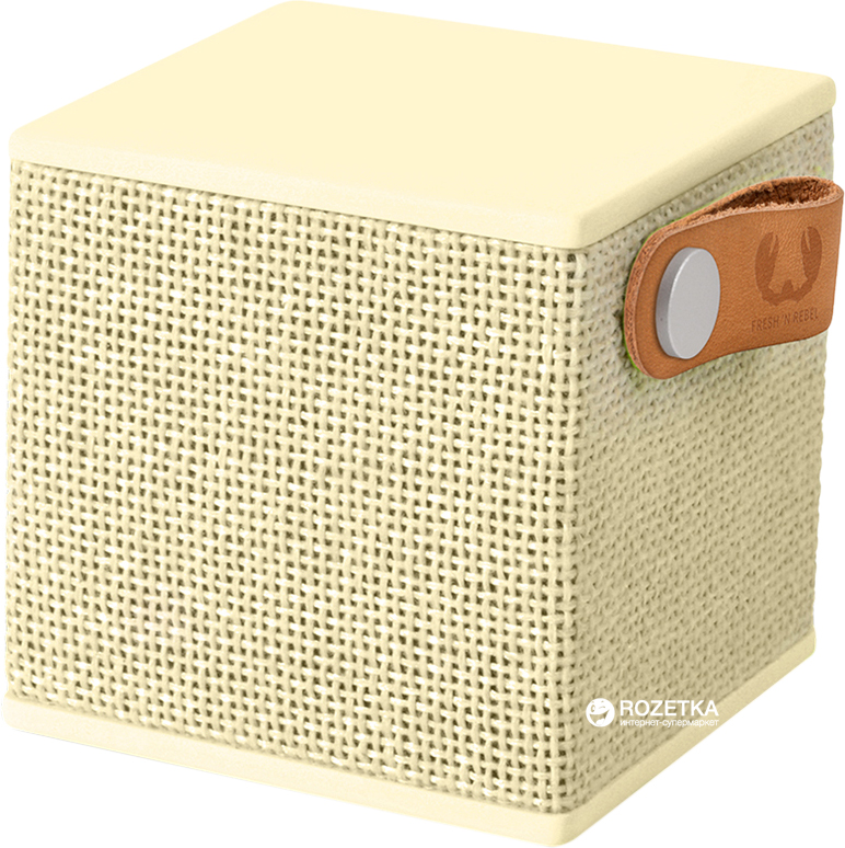 Акція на Акустическая система Fresh 'N Rebel Rockbox Cube Fabriq Edition Buttercup (1RB1000BC) від Rozetka UA