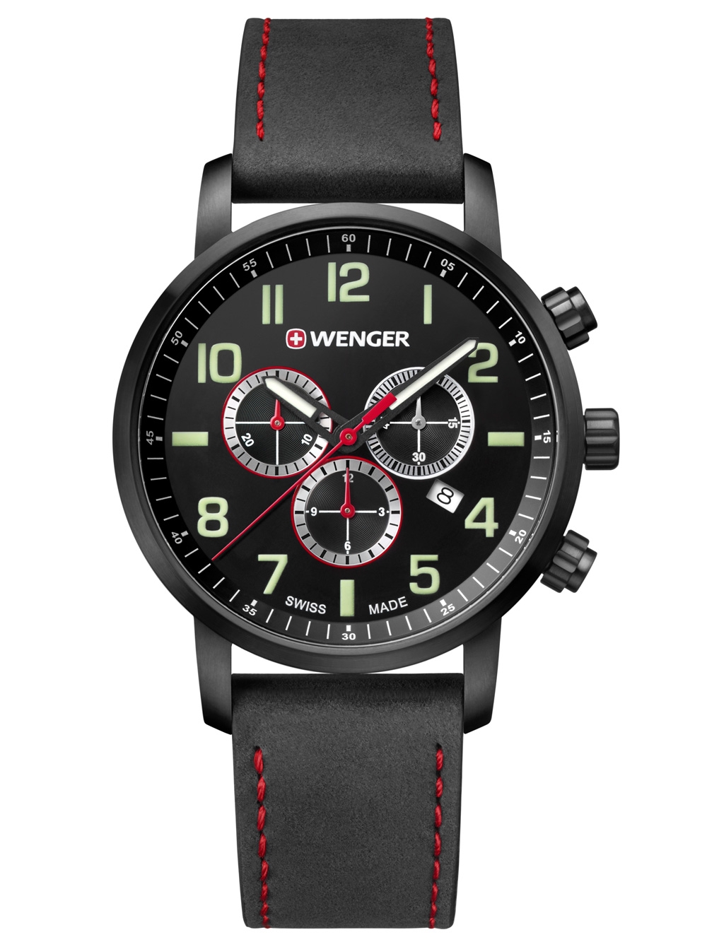 

Часы Wenger 01.1543.104 Attitude Chronograph 44mm 10ATM