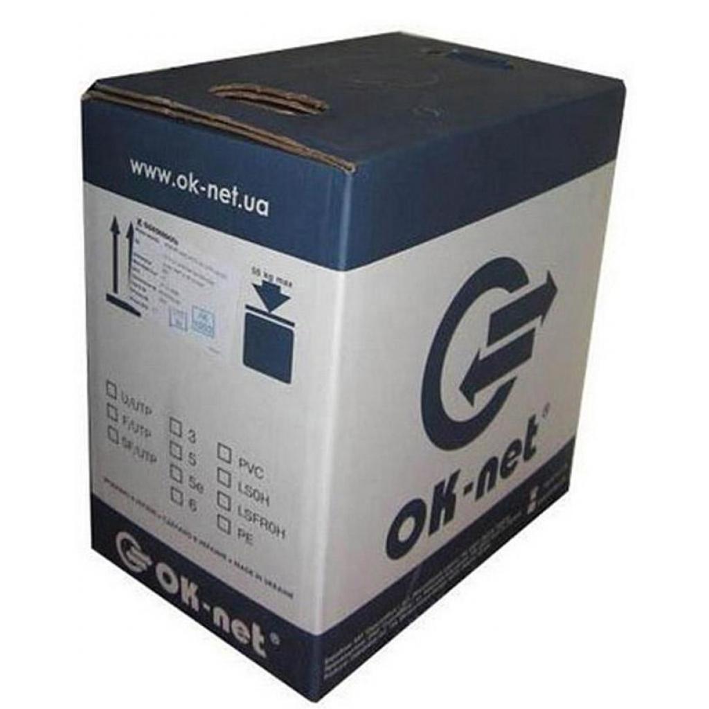 

Кабель мережевий OK-Net UTP 305м cat.5e (КПВ-ВП (350) 4*2*0,50)