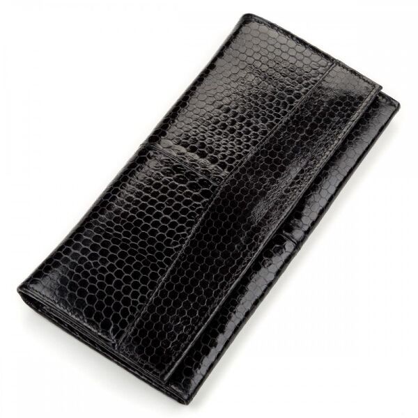 

Женский кошелек из кожи морской змеи SEA SNAKE LEATHER 18146 Черный