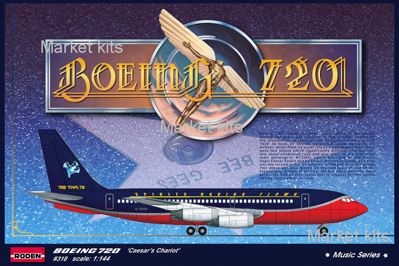 

Авиалайнер Boeing 720 "Caesar's Chariot" 1:144 RODEN (RN318)